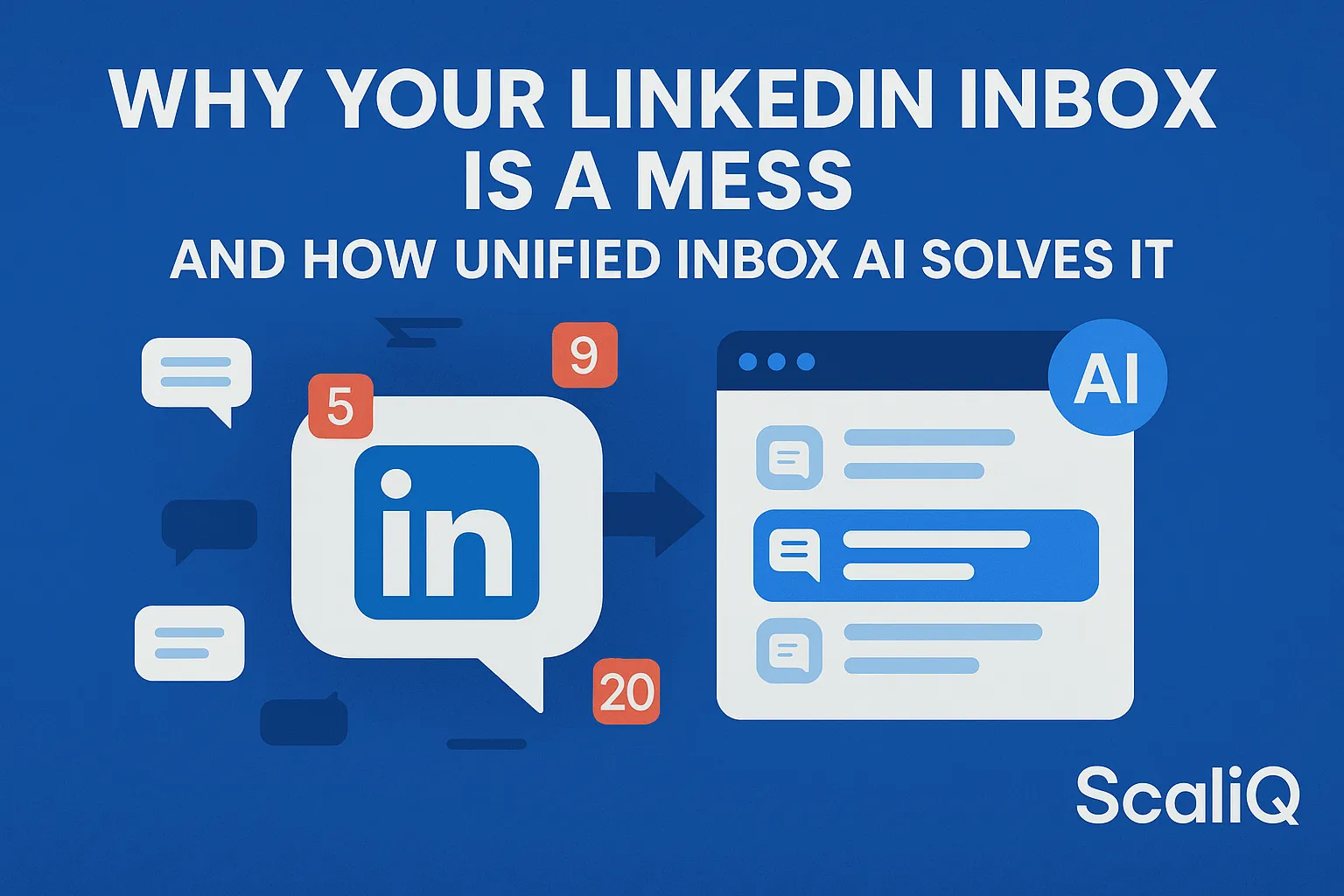 Linkedin Inbox LinkedIn Unified Inbox AI: Smarter LinkedIn Inbox Management | ScaliQ
